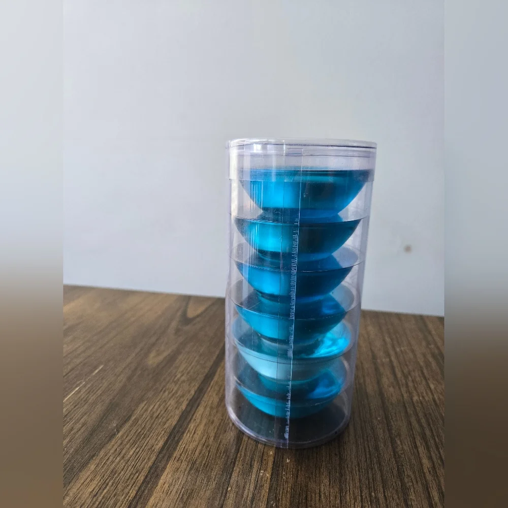Crate & Barrel set of 6 glass tealights